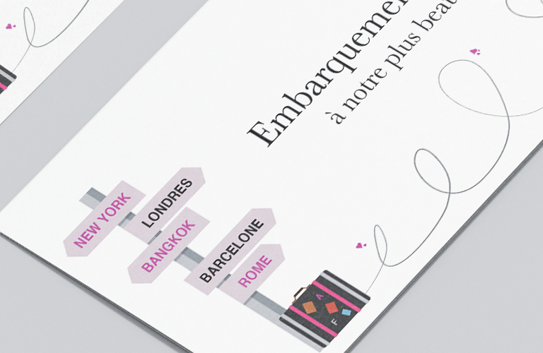 Graphiste freelance à Toulon Faire part de mariage