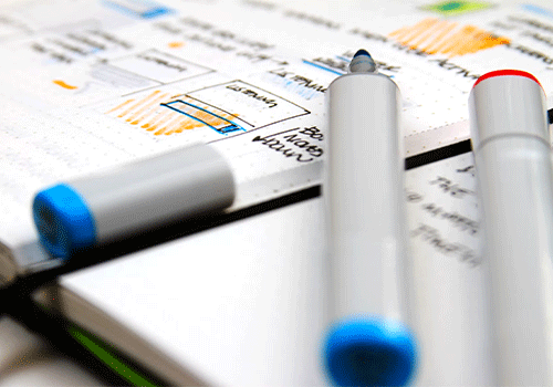 Carnet de notes pour définir ses valeurs avant de créer son logo
