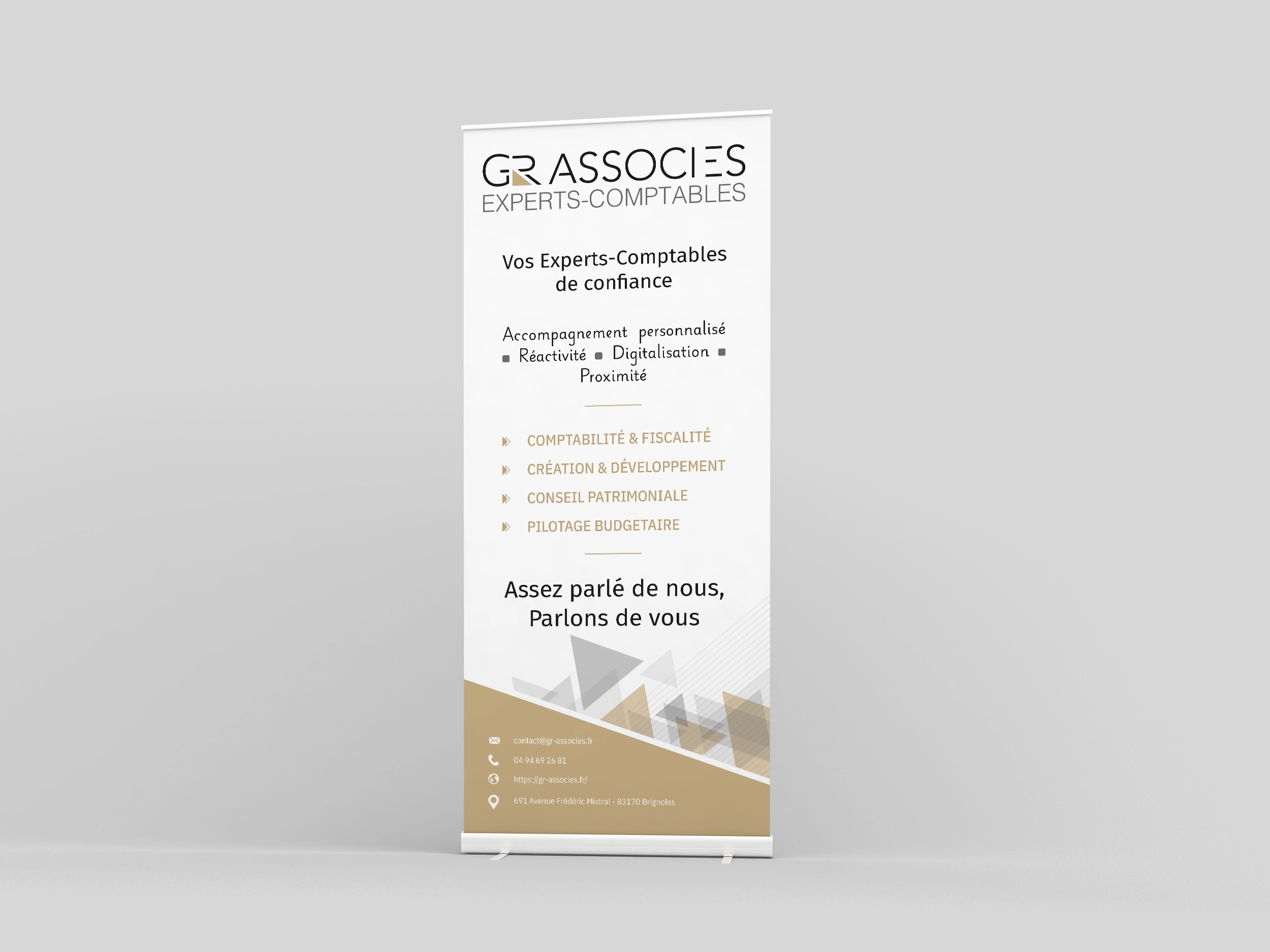 Mockup Roll up GR associés expert comptable